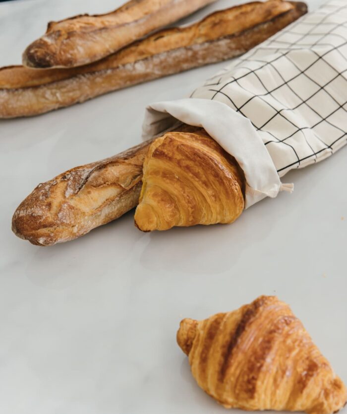 Etui à baguettes et viennoiseries résistant à l'eau