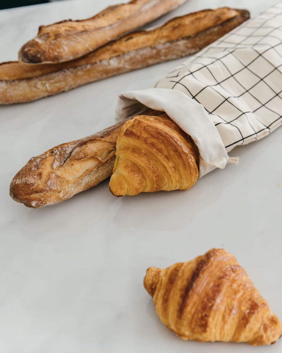 Etui à baguettes et viennoiseries résistant à l'eau