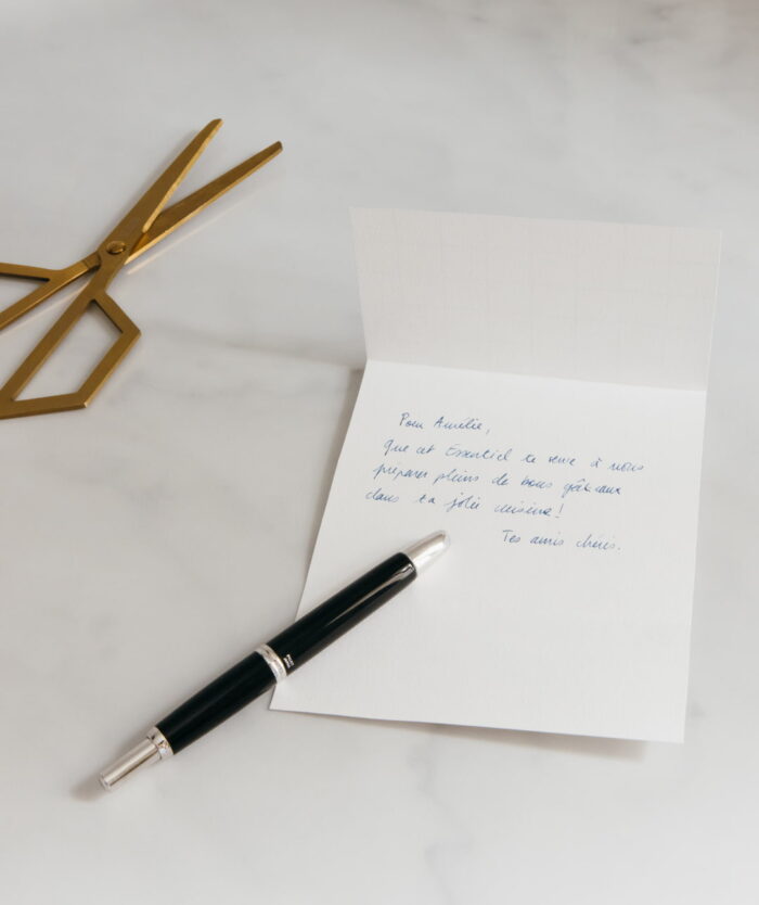 Mot personnalisé à glisser dans Le Bon Cadeau Casavida, carte cadeau