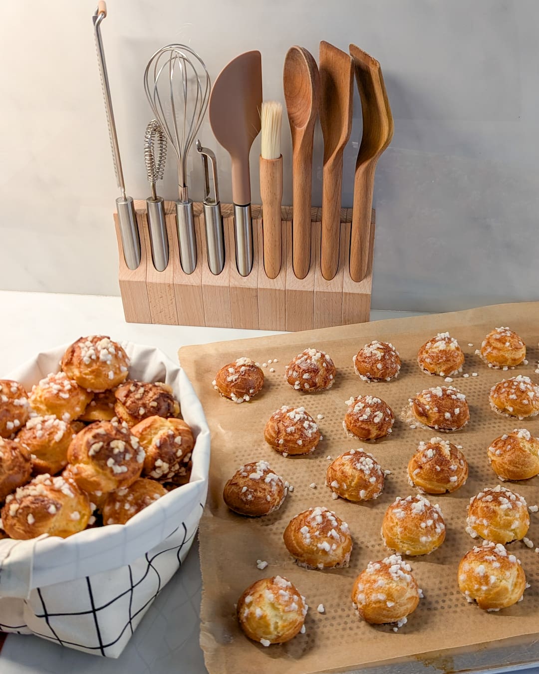chouquettes maison, la meilleure recette de choux avec sucre perlé