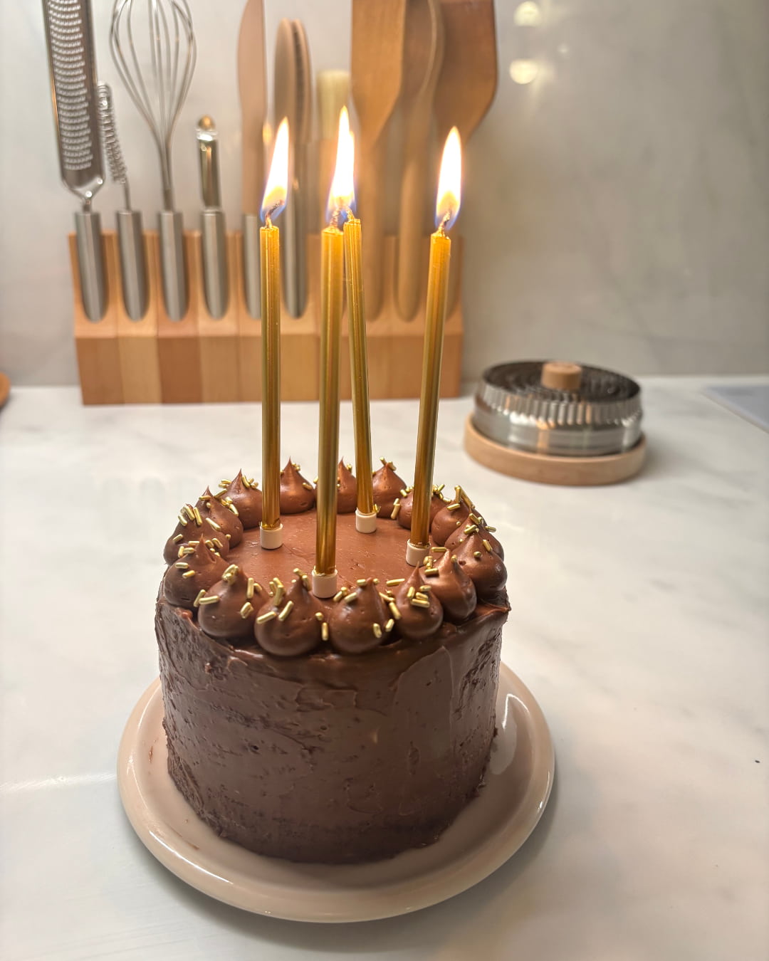 bento cake chocolat avec glaçage buttercream au Nutella